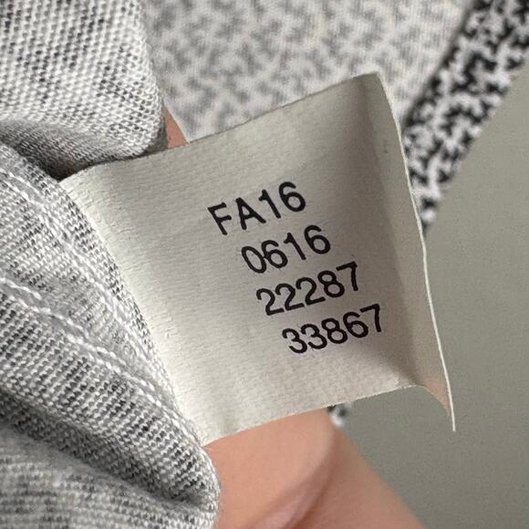 NWT American Rag Size Large Mens Button Down Preppy Boho White Grey Shirt - Picture 8 of 8